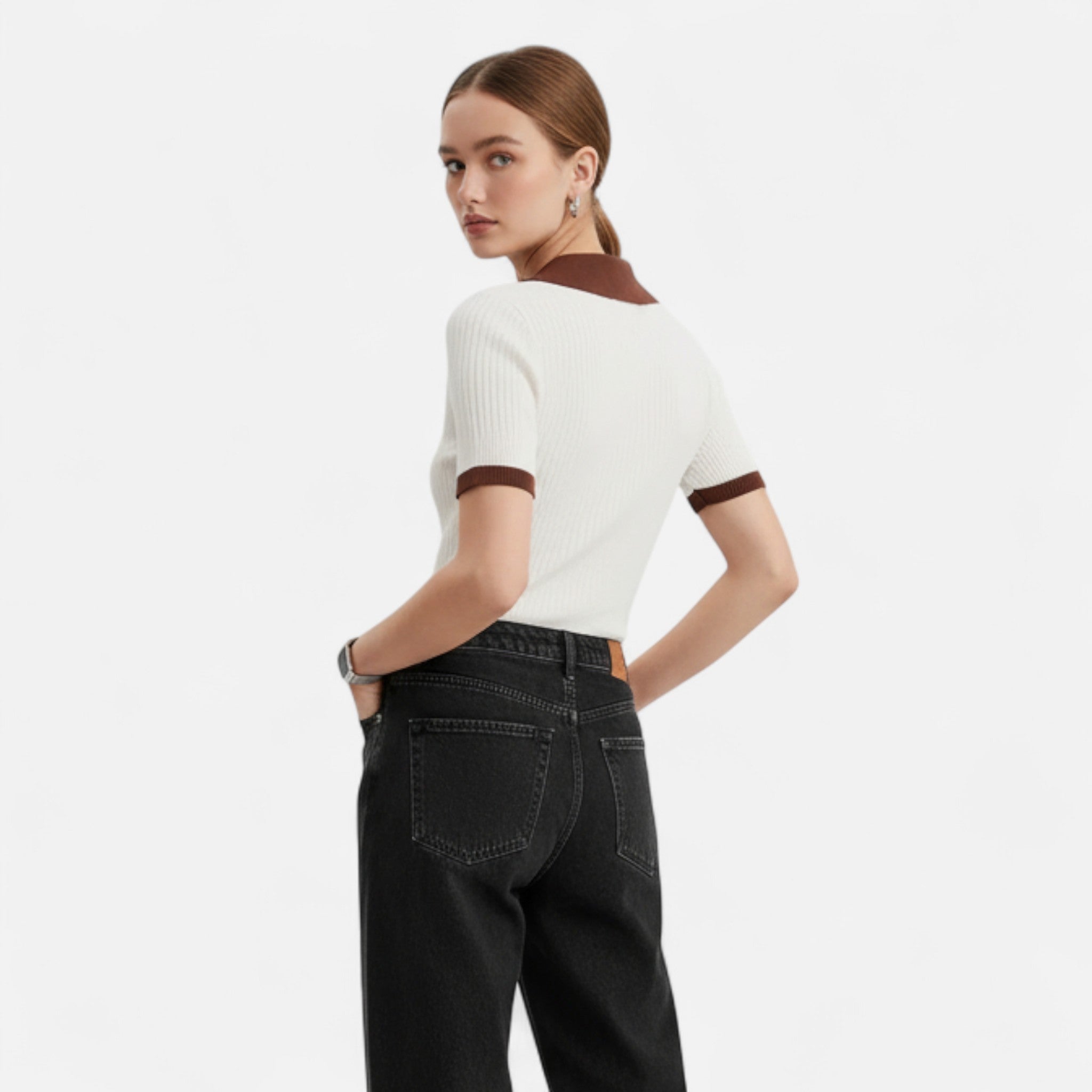 Valenta Mode | Damska Koszula Retro – Krótki Rękaw i Kolorowy Styl