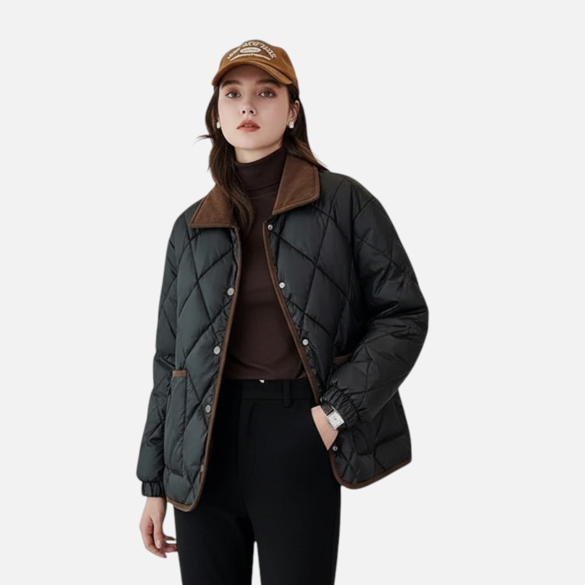 Valenta Mode | Klasyczny Pikowany Płaszcz Damski – Elegancja i Ciepło