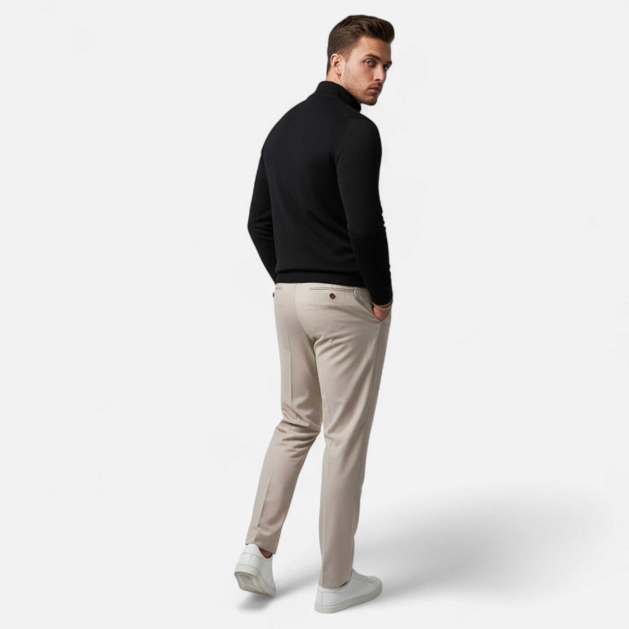 Valenta Mode | Męski Kardigan Dzianinowy – Swobodna Elegancja z Zamkiem