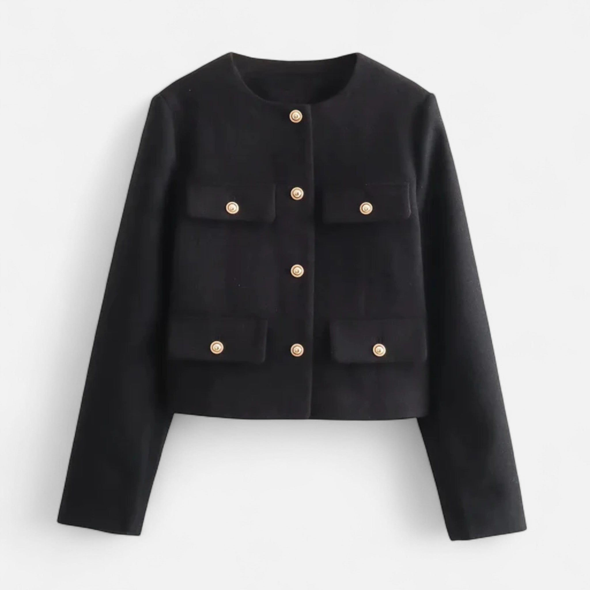 Valenta Mode | Damska Elegancka Krótka Marynarka – Klasyczny Szyk