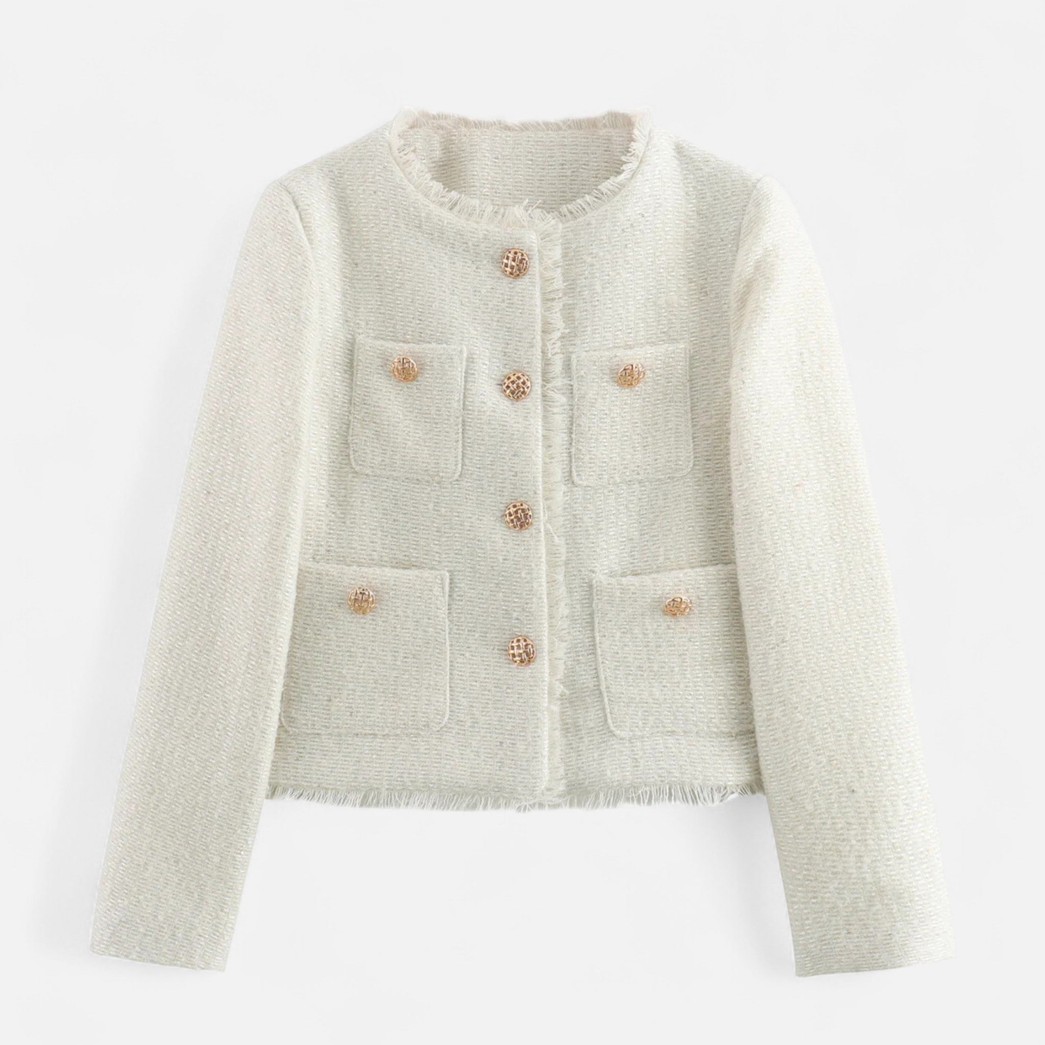 Valenta Mode | Damska Elegancka Marynarka Tweedowa – Ponadczasowy Styl