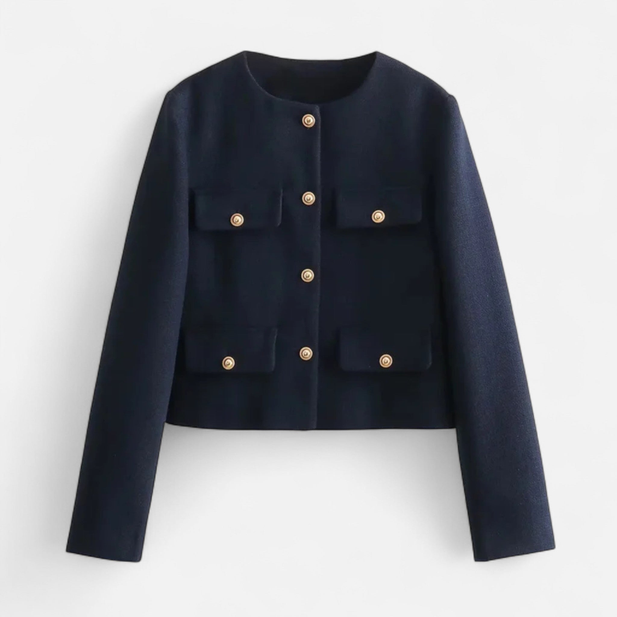 Valenta Mode | Damska Elegancka Krótka Marynarka – Klasyczny Szyk