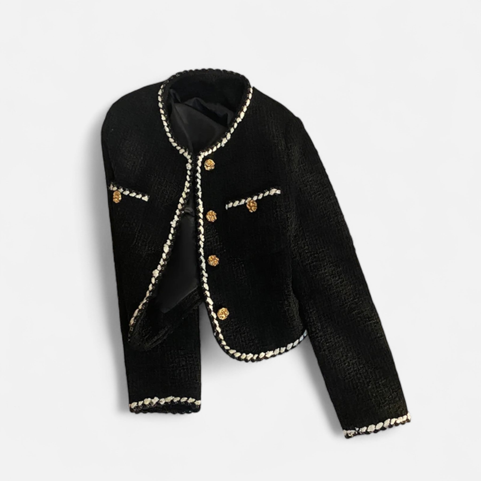 Valenta Mode | Damska Krótka Marynarka Tweedowa – Ponadczasowa Elegancja