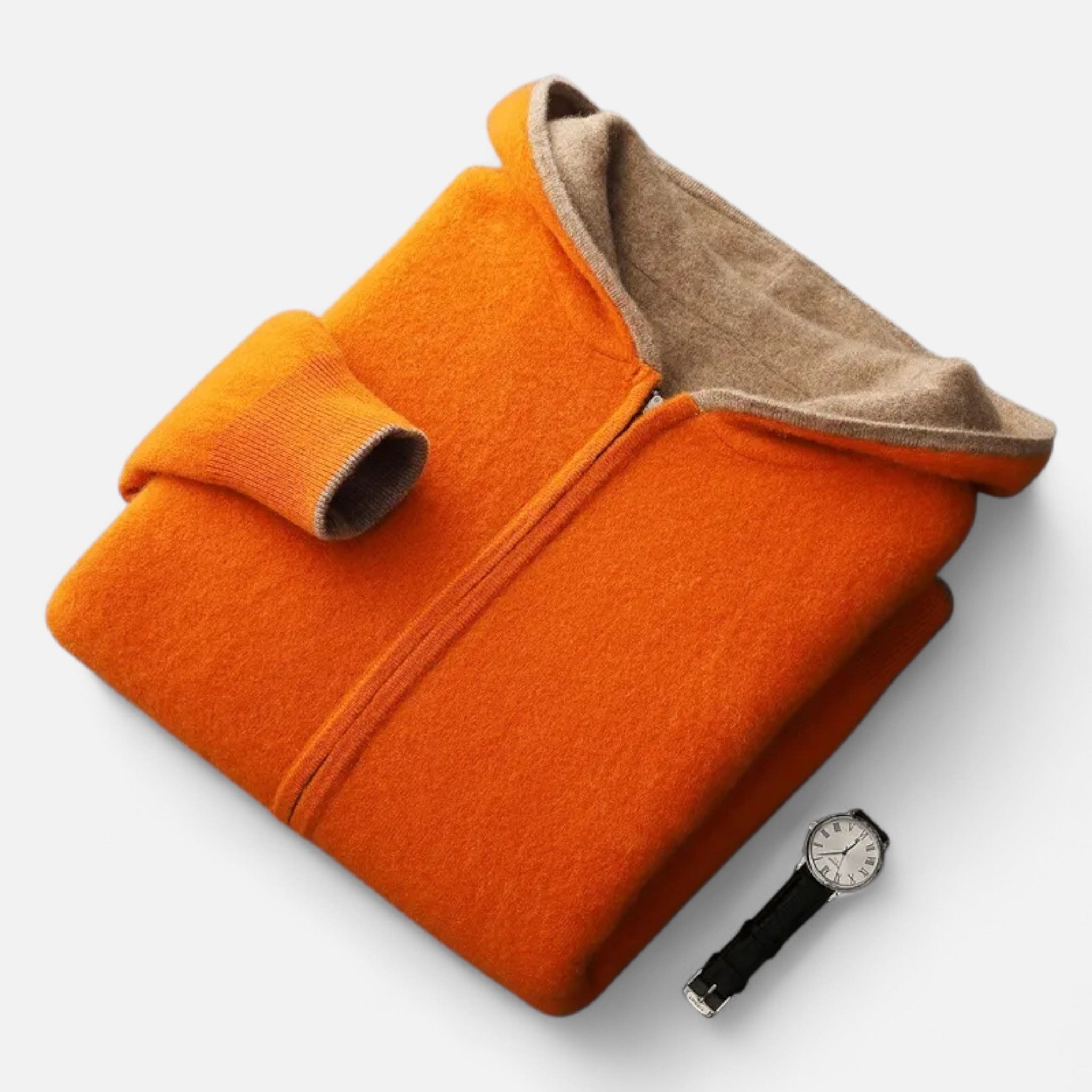 Valenta Mode | Męska Luźna Kardiganowa Bluza z Kapturem