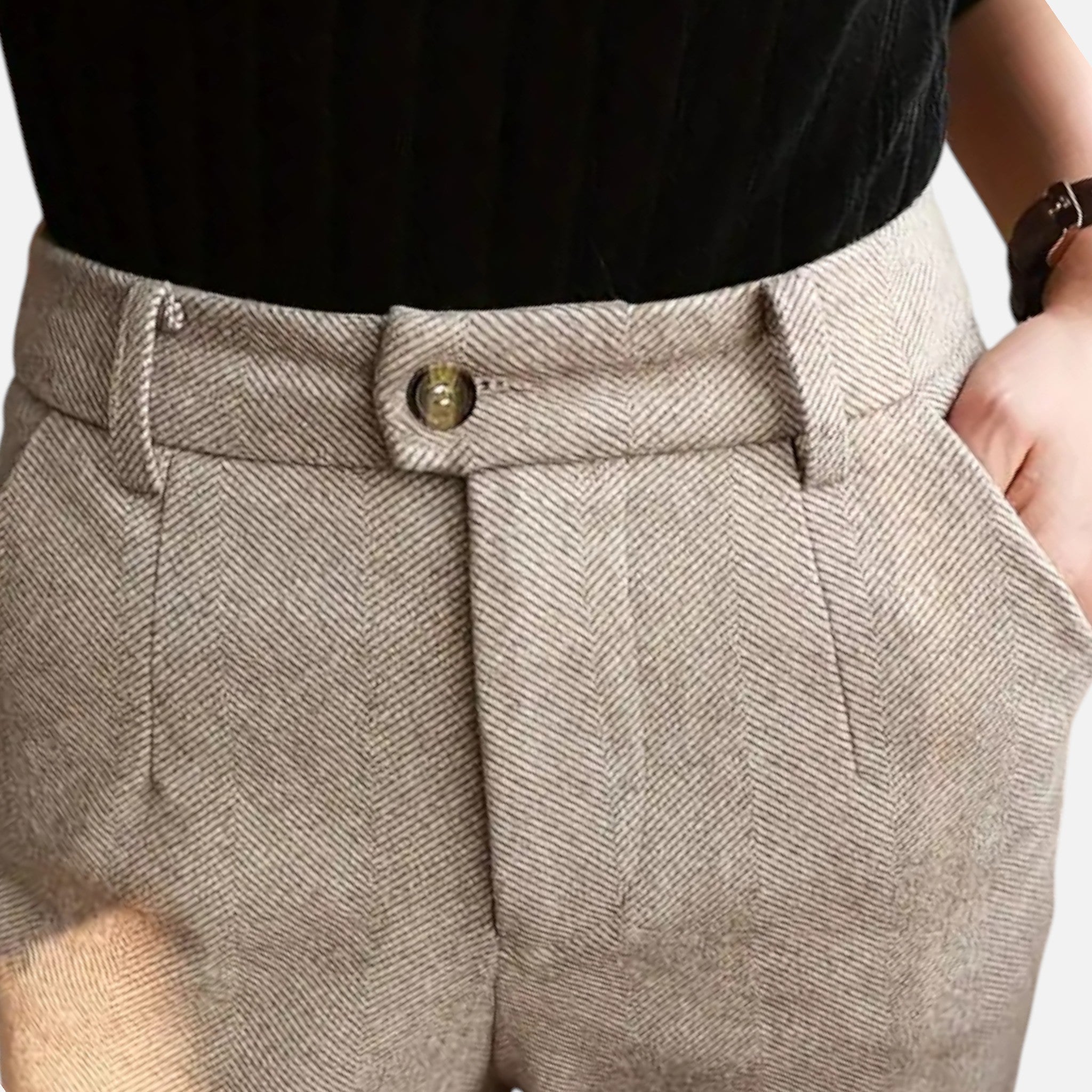 Valenta Mode | Damskie Stylowe Spodnie z Wysokim Stanem – Elegancja