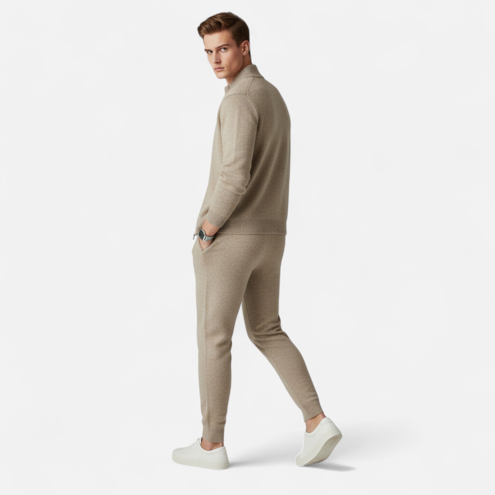 Valenta Mode | Męski Dwuczęściowy Zestaw z Wełny Merino – Klasyczna Elegancja