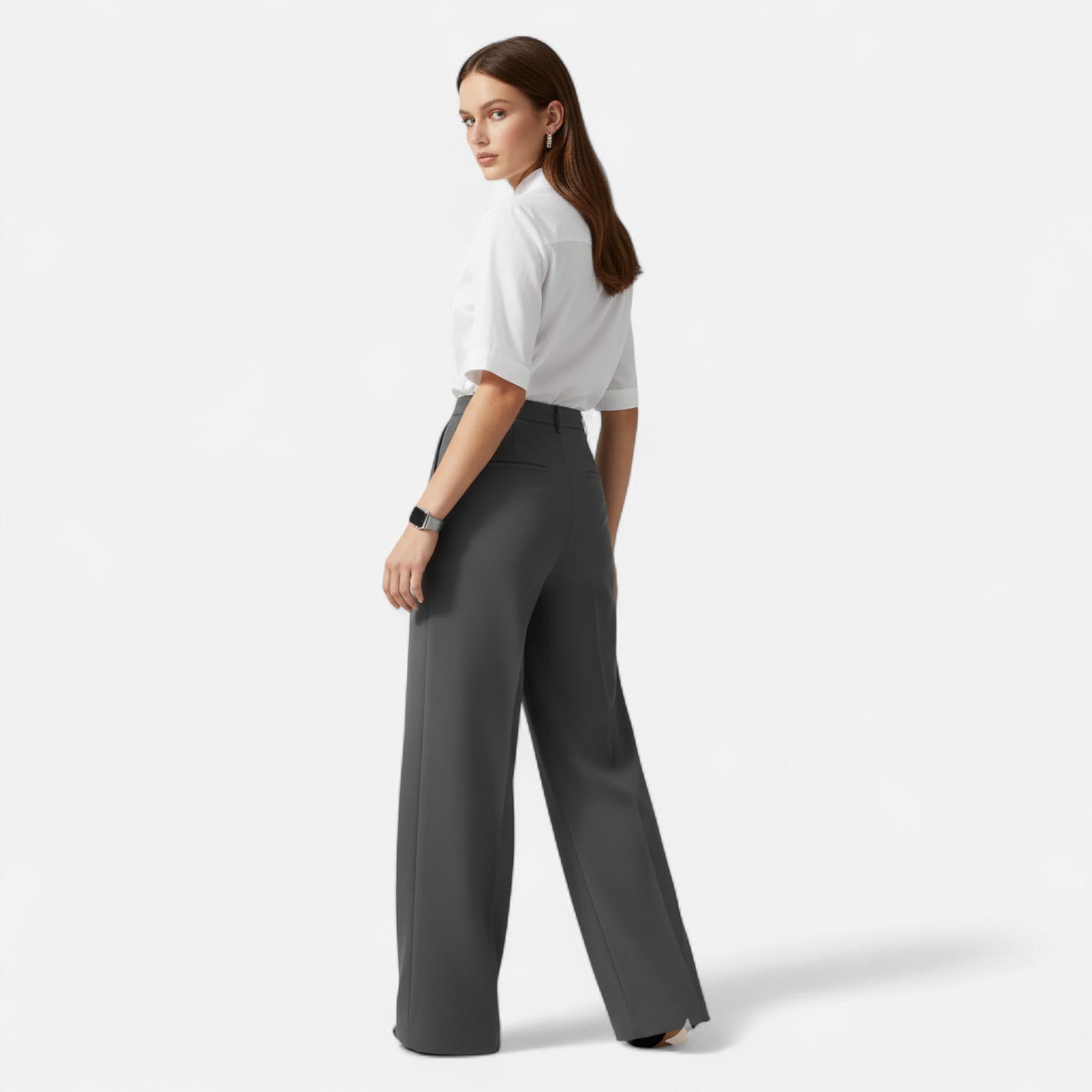 Valenta Mode | Damskie Spodnie z Wysokim Stanem – Luźna Elegancja