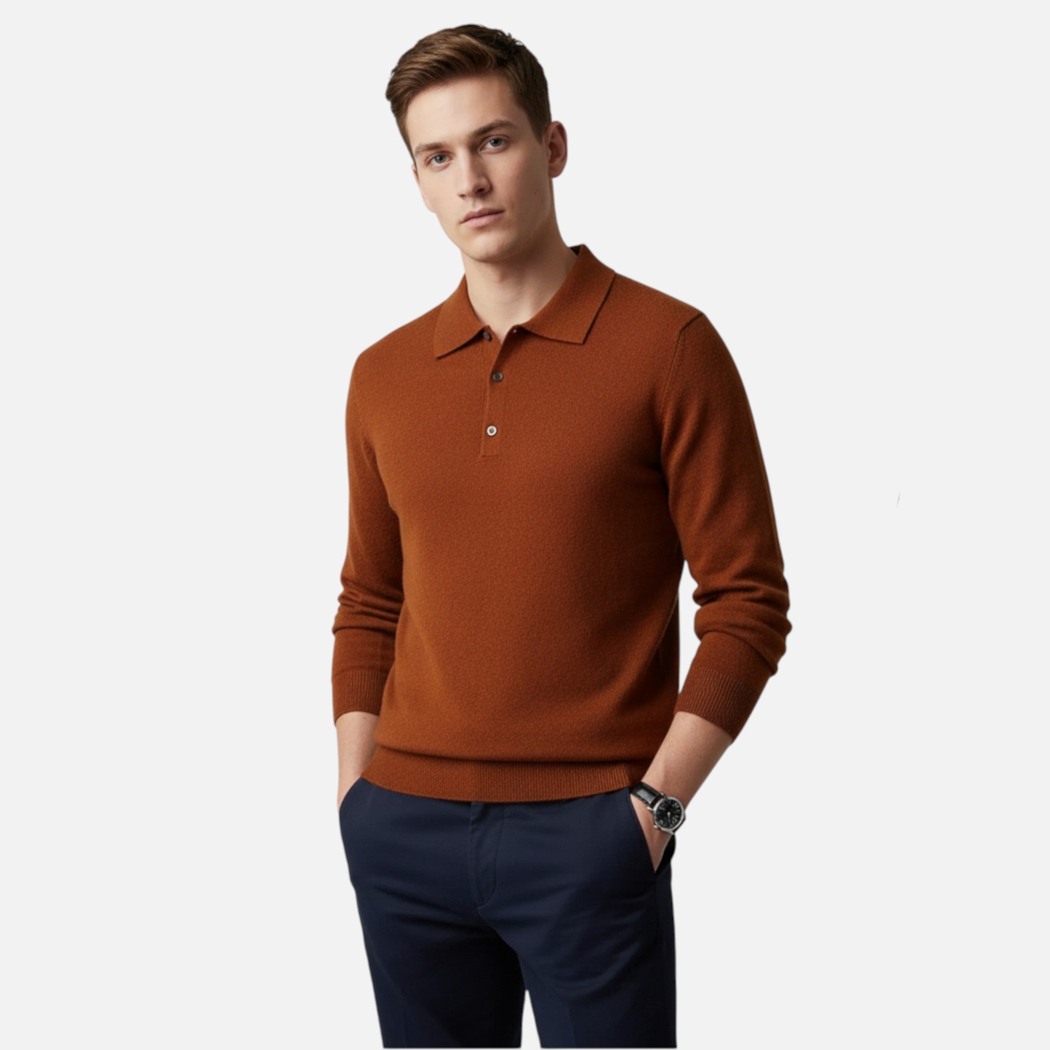 Valenta Mode | Męska Koszula z Guzikami w Kolorze Kontrastowym