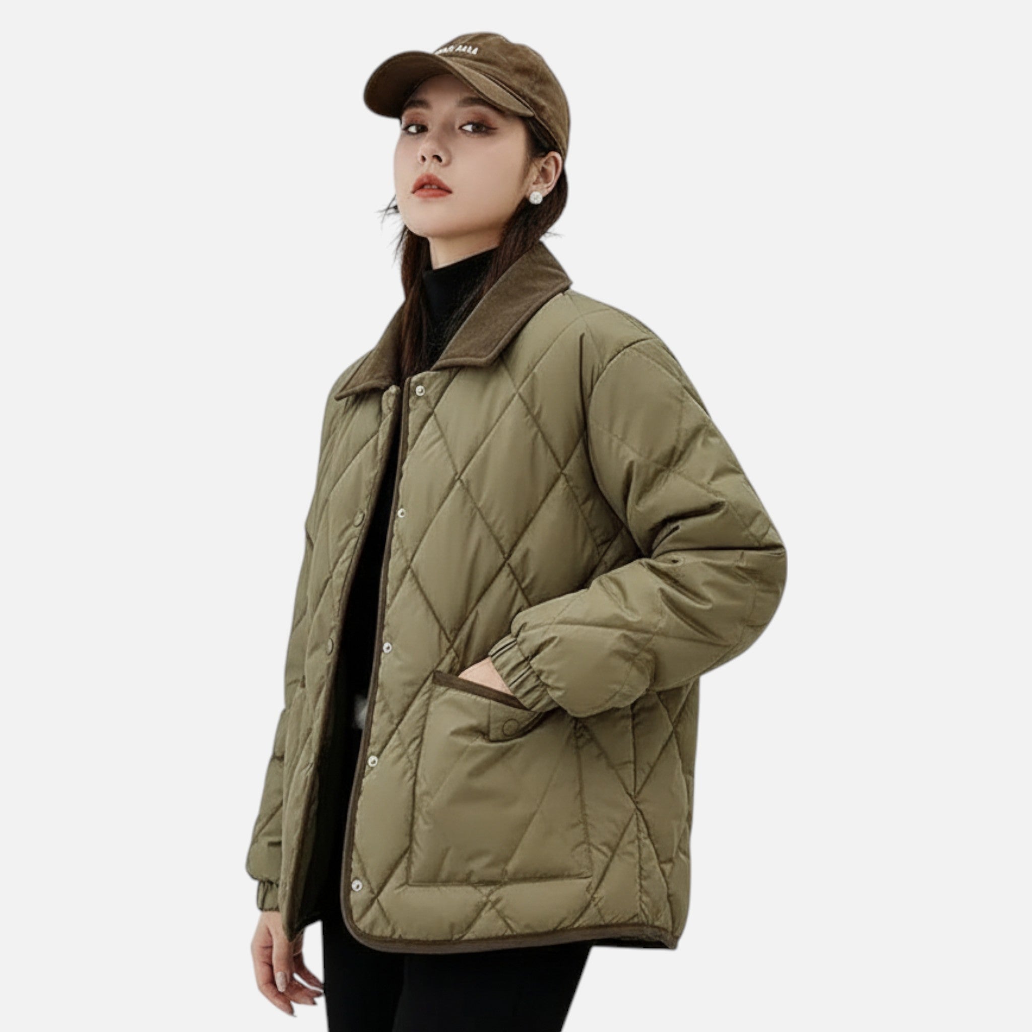 Valenta Mode | Klasyczny Pikowany Płaszcz Damski – Elegancja i Ciepło