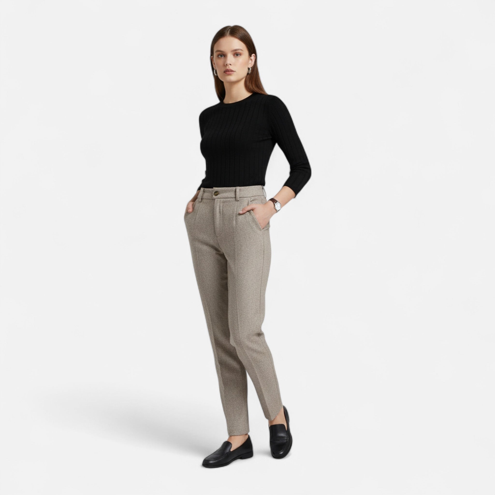 Valenta Mode | Damskie Stylowe Spodnie z Wysokim Stanem – Elegancja