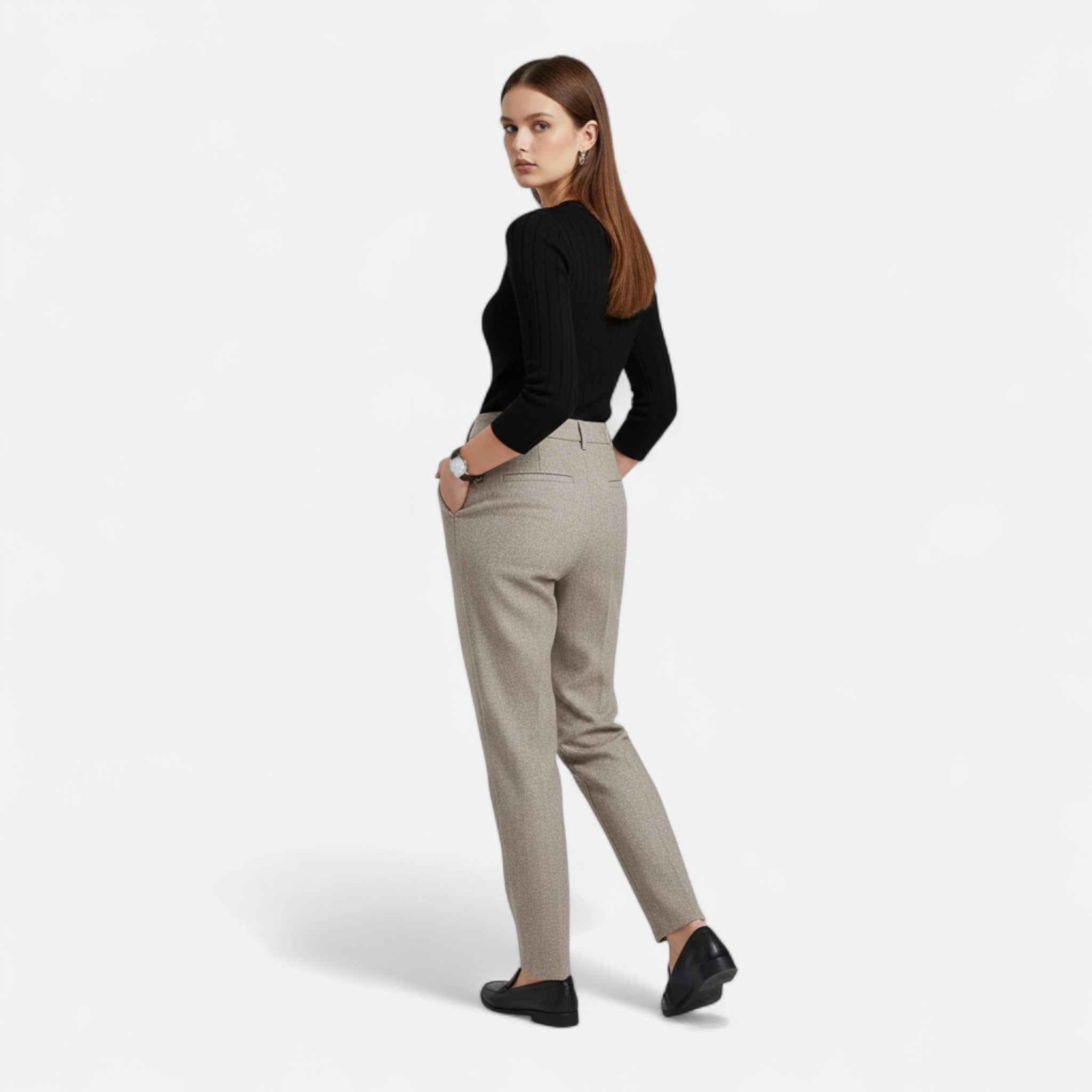 Valenta Mode | Damskie Stylowe Spodnie z Wysokim Stanem – Elegancja
