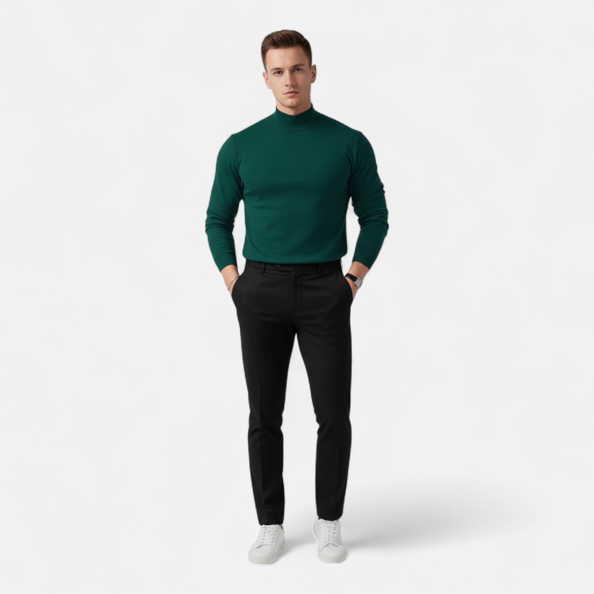 Valenta Mode | Męski Sweter Biznesowy – Klasyczna Elegancja na Jesień/Zimę